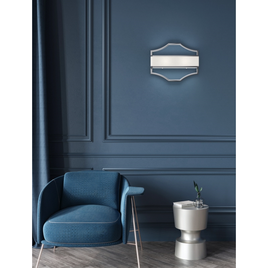 Open Design OR84504 - Aplique de parede GERDO 2xE14/12W/230V cromado brilhante/branco