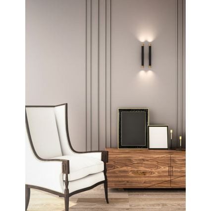 Open Design OR84573 - Aplique de parede Q 2xG9/3,5W/230V preto/dourado