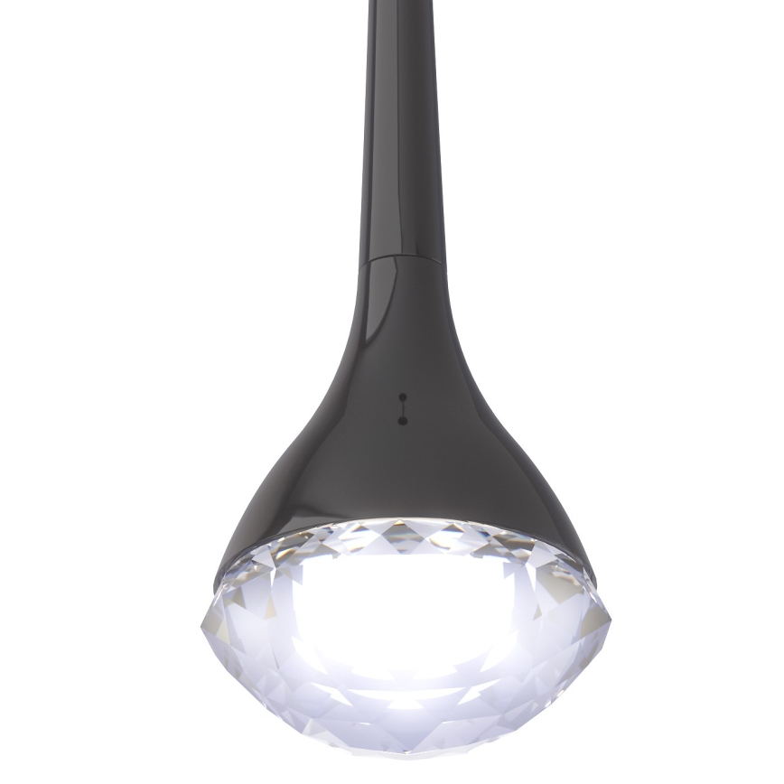 Open Design OR84795 - Candeeiro suspenso por cabo CRIMA LED/7W/230V, preto