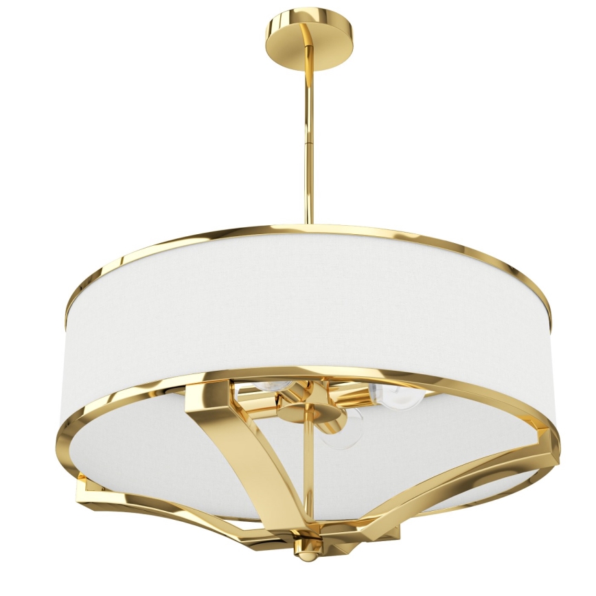 Open Design OR84825 - Lustre com haste GERDO 4xE27/12W/230V dourado/branco