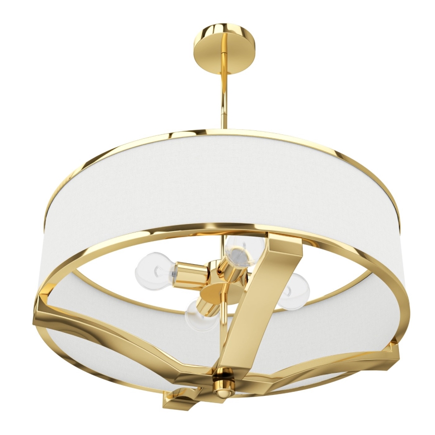 Open Design OR84825 - Lustre com haste GERDO 4xE27/12W/230V dourado/branco