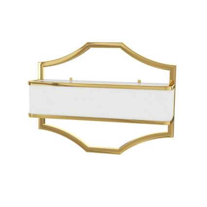 Open Design OR84832 - Aplique de parede GERDO 2xE14/12W/230V dourado/branco