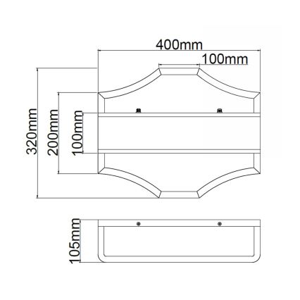 Open Design OR84832 - Aplique de parede GERDO 2xE14/12W/230V dourado/branco