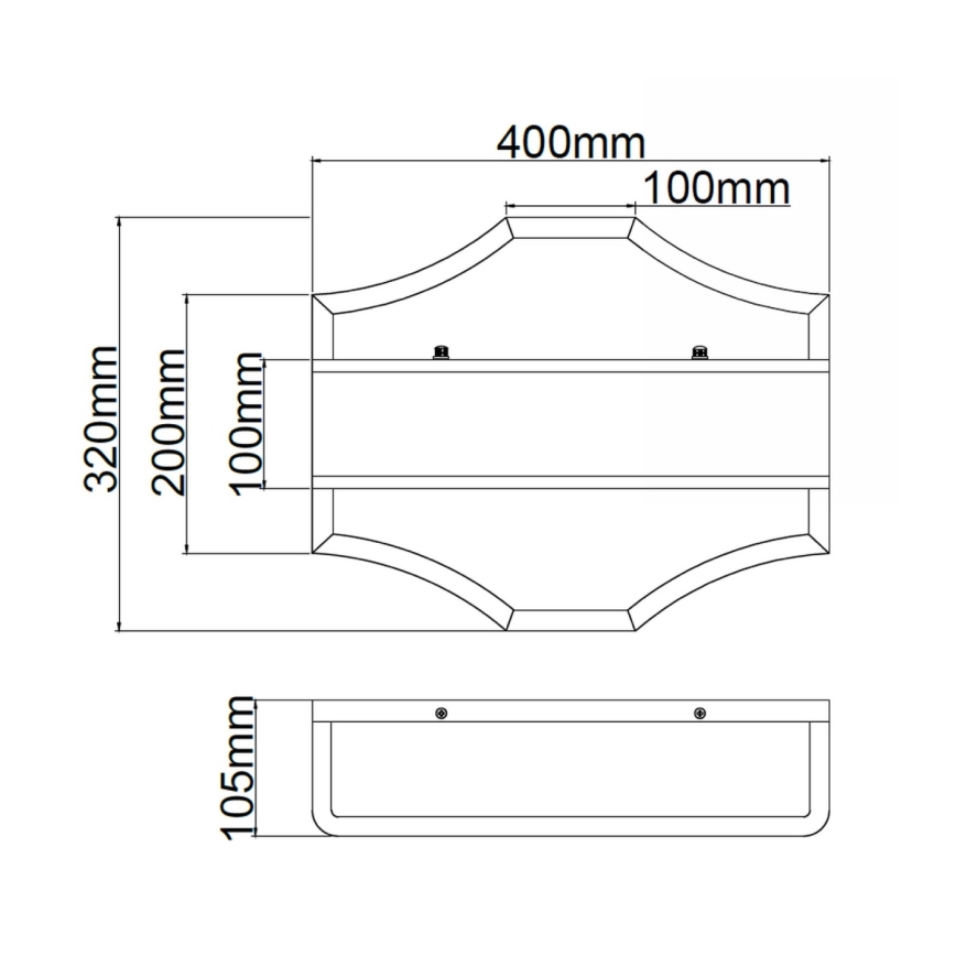Open Design OR84832 - Aplique de parede GERDO 2xE14/12W/230V dourado/branco