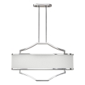 Open Design OR84849 - Lustre em haste GERDO OVALE 6xE14/12W/230V cromado brilhante/branco