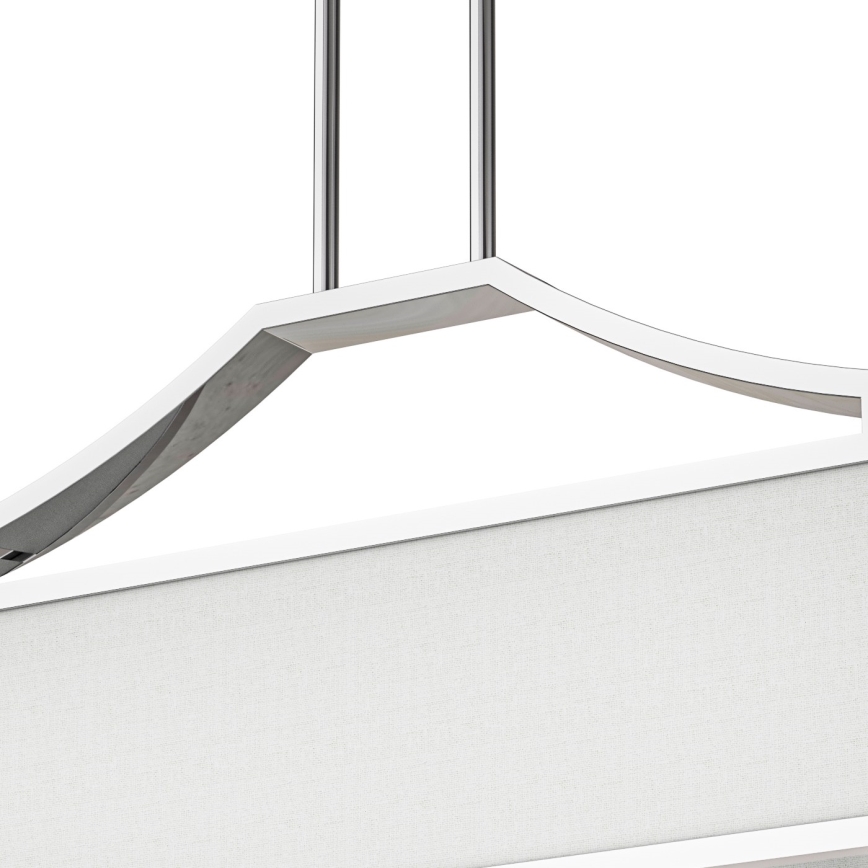 Open Design OR84849 - Lustre em haste GERDO OVALE 6xE14/12W/230V cromado brilhante/branco