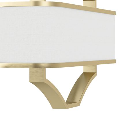Open Design OR84856 - Lustre com haste GERDO OVALE 6xE14/12W/230V latão/branco