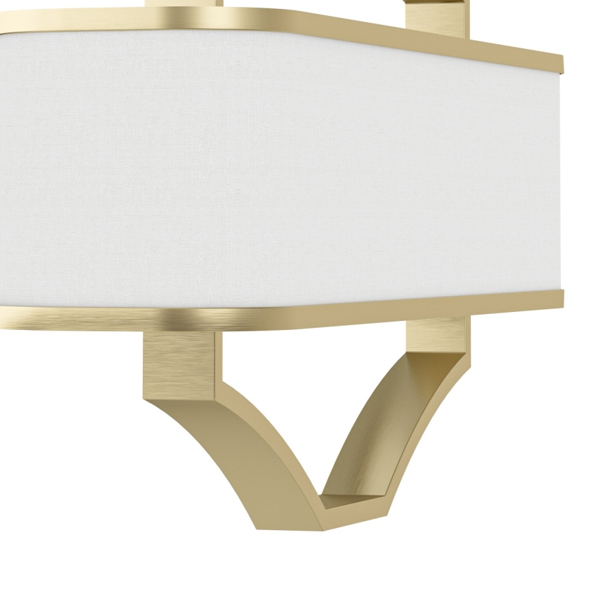 Open Design OR84856 - Lustre com haste GERDO OVALE 6xE14/12W/230V latão/branco