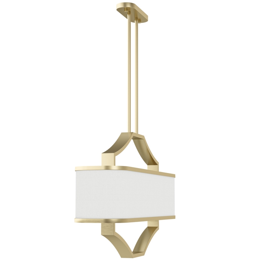 Open Design OR84856 - Lustre com haste GERDO OVALE 6xE14/12W/230V latão/branco