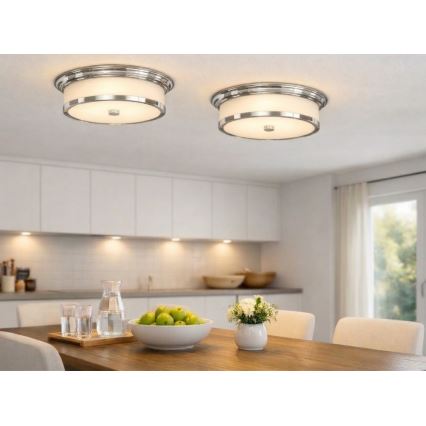 Open Design OR84863 - Candeeiro de tecto FAMBURO 3xE14/12W/230V Ø 31 cm cromado brilhante