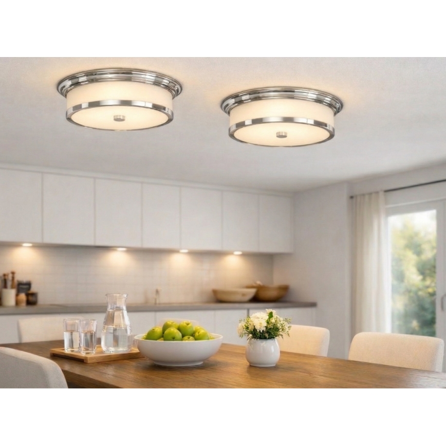 Open Design OR84863 - Candeeiro de tecto FAMBURO 3xE14/12W/230V Ø 31 cm cromado brilhante