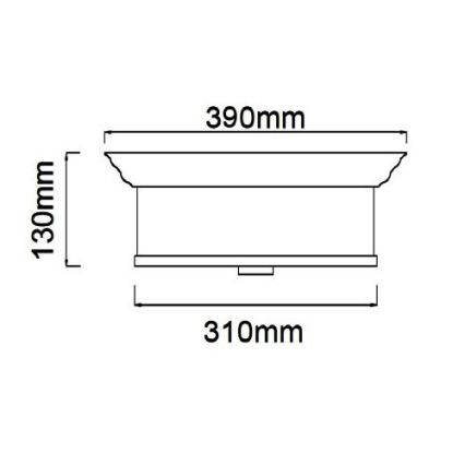 Open Design OR84863 - Candeeiro de tecto FAMBURO 3xE14/12W/230V Ø 31 cm cromado brilhante