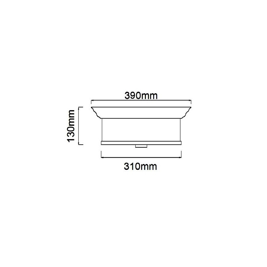 Open Design OR84863 - Candeeiro de tecto FAMBURO 3xE14/12W/230V Ø 31 cm cromado brilhante