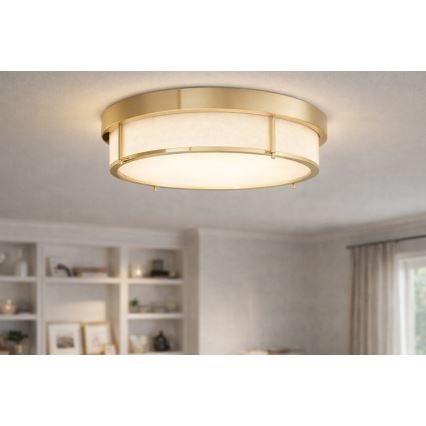 Open Design OR84931 - Luminária de teto ROMI 4xE14/12W/230V, diâmetro 50 cm, latão