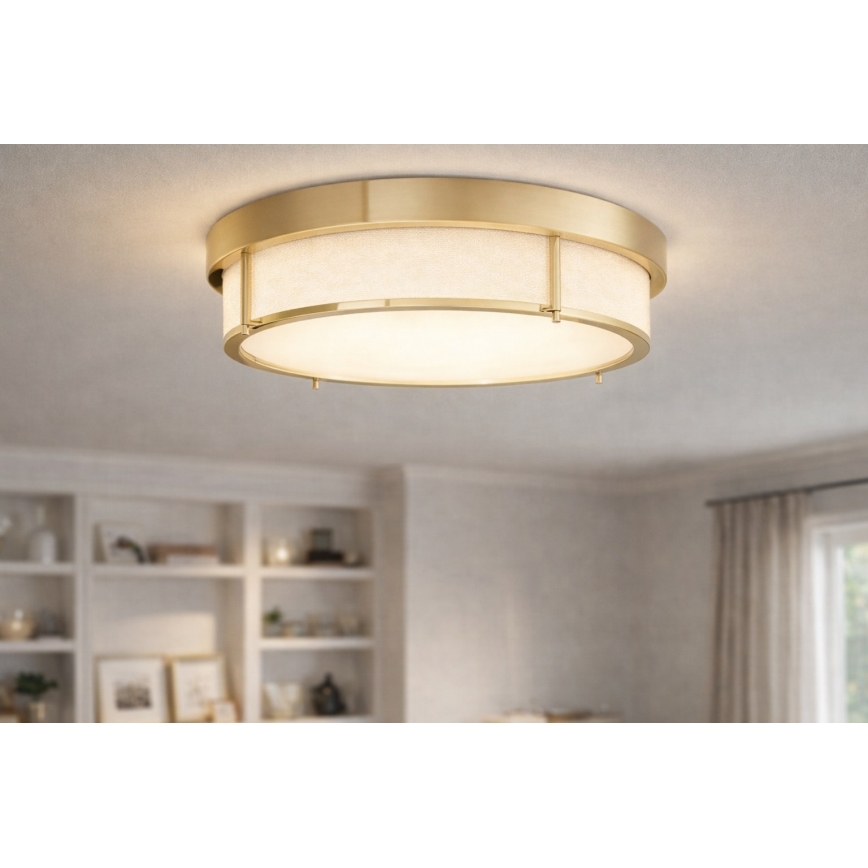 Open Design OR84931 - Luminária de teto ROMI 4xE14/12W/230V, diâmetro 50 cm, latão