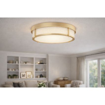 Open Design OR84931 - Luminária de teto ROMI 4xE14/12W/230V, diâmetro 50 cm, latão