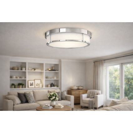 Open Design OR84948 - Candeeiro de tecto ROMI 3xE14/12W/230V Ø 40 cm cromado brilhante