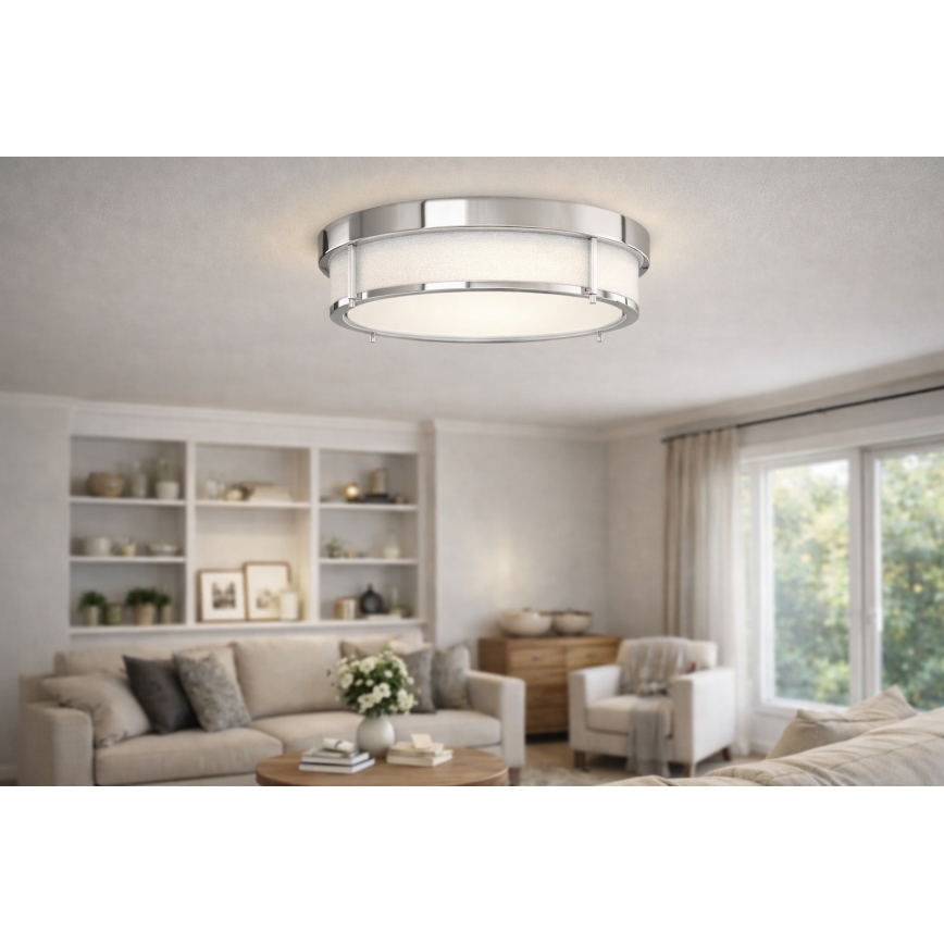 Open Design OR84948 - Candeeiro de tecto ROMI 3xE14/12W/230V Ø 40 cm cromado brilhante