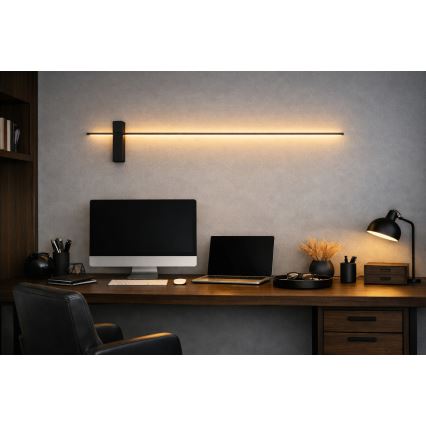 Open Design OR85051 - Aplique de parede LED BENE, 10,5 W, 230 V, 100 cm, preto