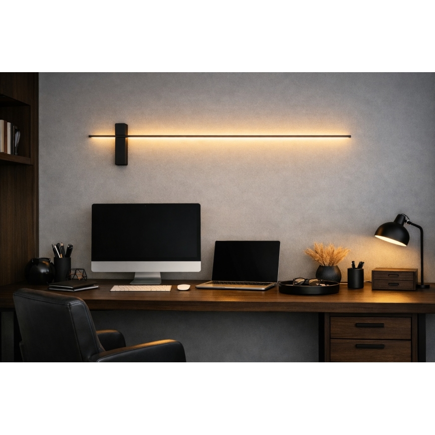 Open Design OR85051 - Aplique de parede LED BENE, 10,5 W, 230 V, 100 cm, preto