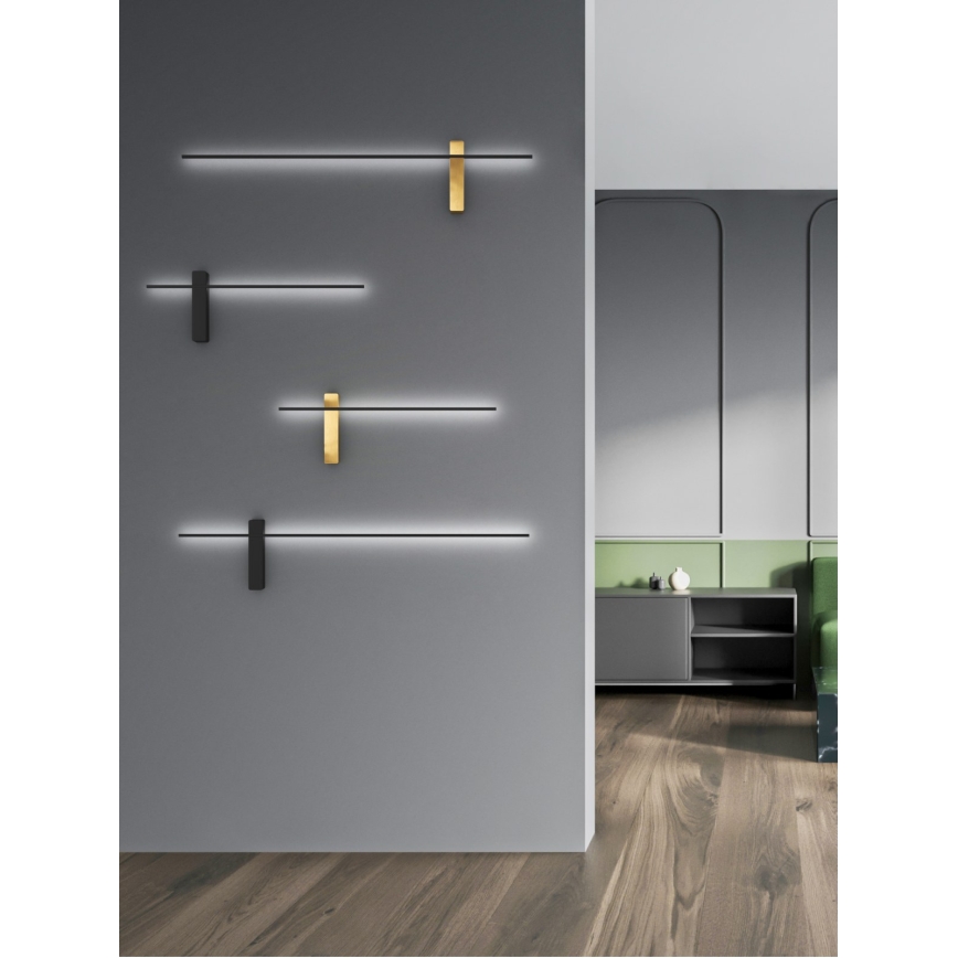 Open Design OR85068 - Arandela de parede BENE LED/7W/230V 62 cm preta