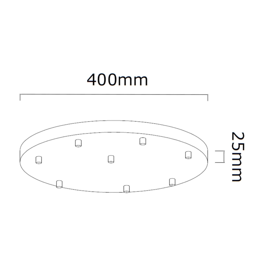 Open Design OR85327 - Pendente em cabo ERO 8xG9/8W/230V cromado brilhante