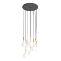 Open Design OR85334 - Lustre suspenso por cabo ERO 8xG9/8W/230V dourado