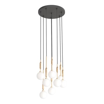 Open Design OR85334 - Lustre suspenso por cabo ERO 8xG9/8W/230V dourado