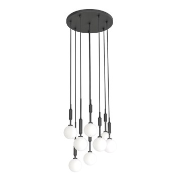Open Design OR85341 - Lustre suspenso em cabo ERO 8xG9/8W/230V preto