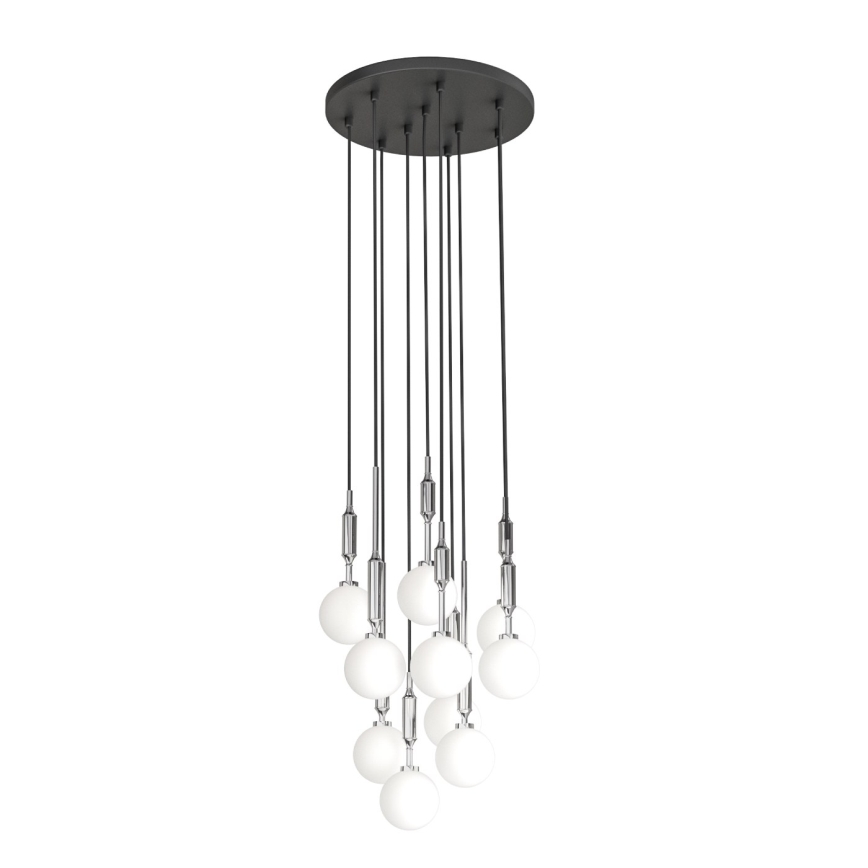 Open Design OR85358 - Lustre suspenso ERO 10xG9/8W/230V cromado brilhante