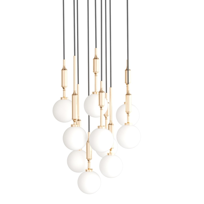 Open Design OR85365 - Lustre suspenso por cabo ERO 10xG9/8W/230V dourado