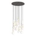 Open Design OR85396 - Lustre suspenso por cabo ERO 12xG9/8W/230V dourado