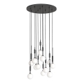 Open Design OR85402 - Lustre suspenso por cabo ERO 12xG9/8W/230V preto