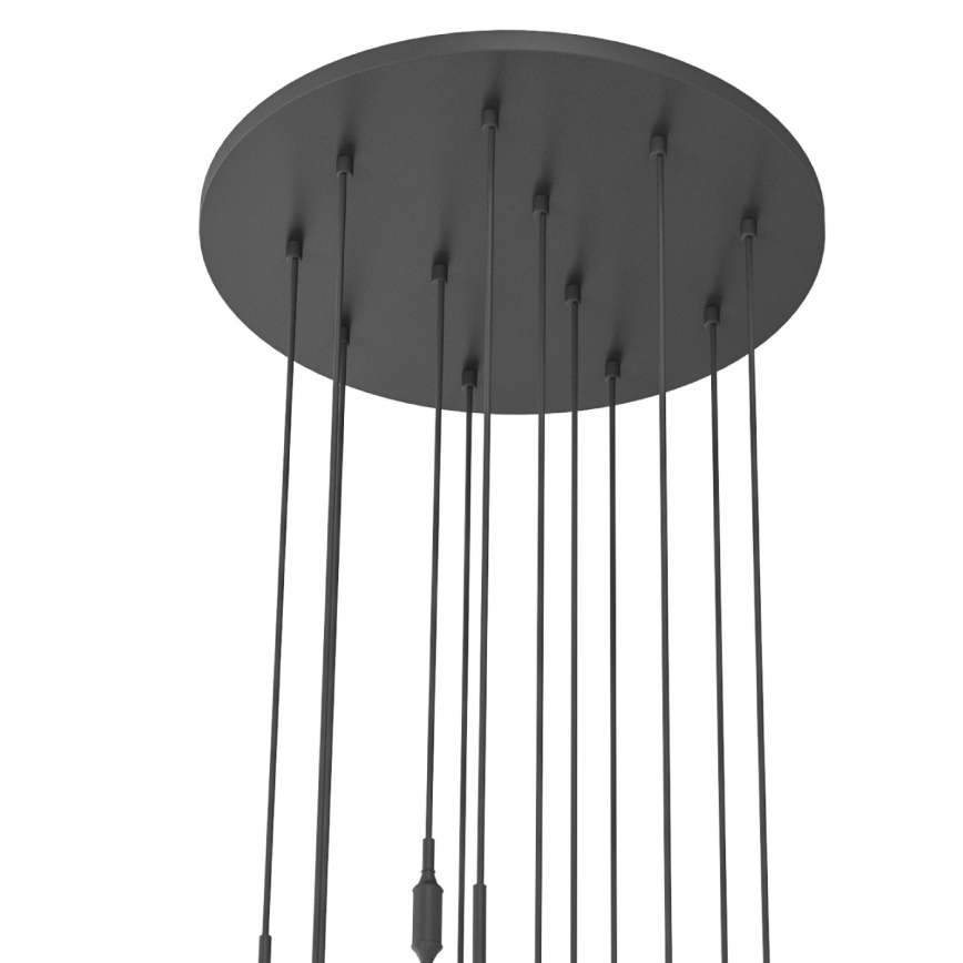 Open Design OR85402 - Lustre suspenso por cabo ERO 12xG9/8W/230V preto