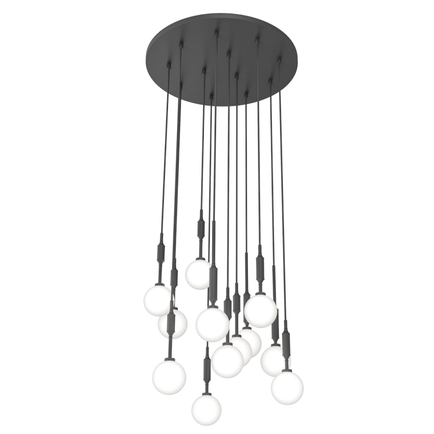 Open Design OR85402 - Lustre suspenso por cabo ERO 12xG9/8W/230V preto