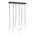 Open Design OR85457 - Lustre suspenso por cabo ERO, 12x G9/8W/230V, dourado