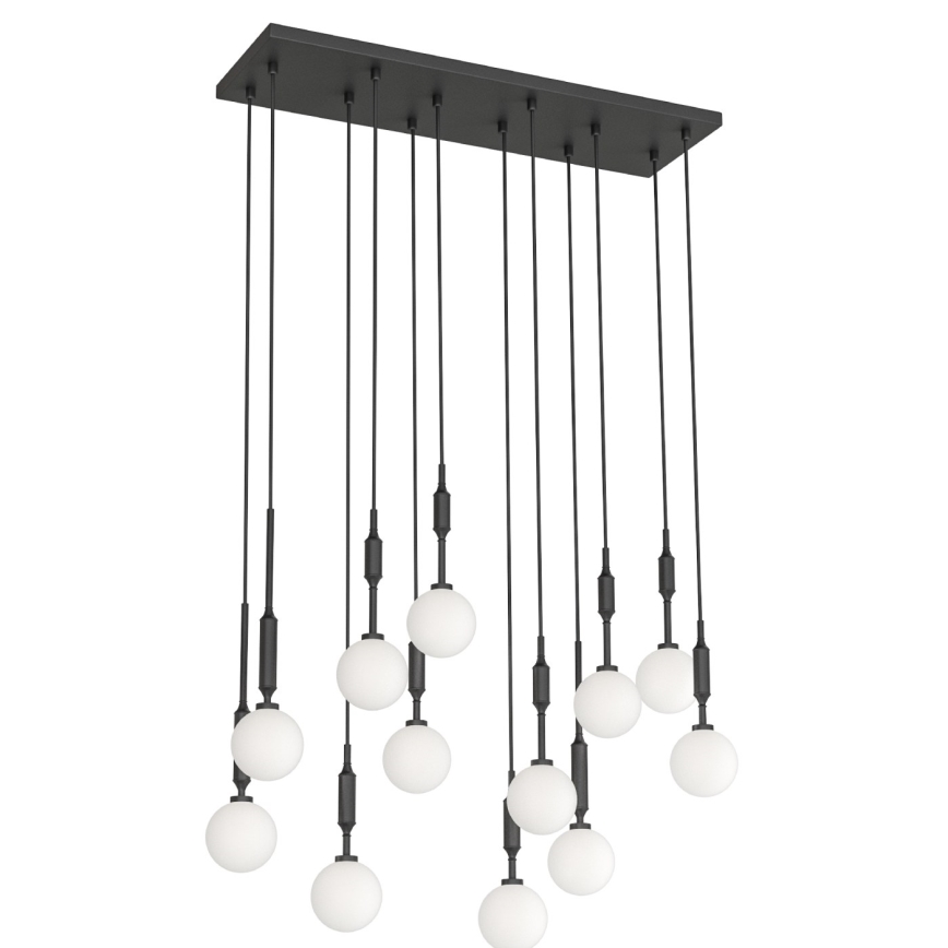 Open Design OR85464 - Lustre suspenso por cabo ERO 12xG9/8W/230V preto