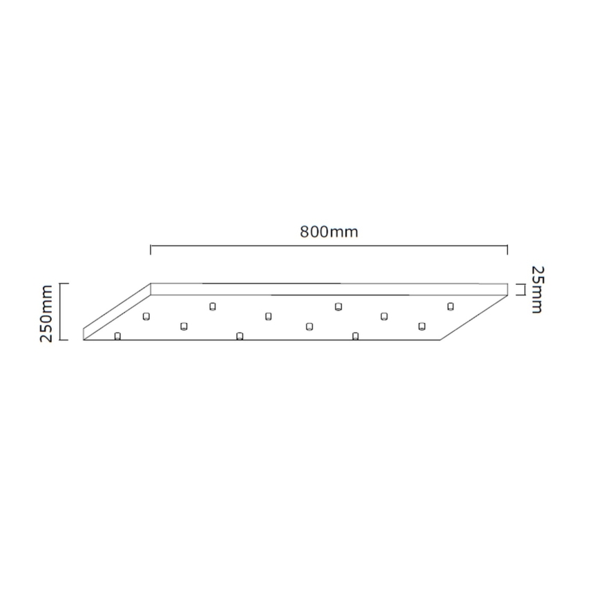 Open Design OR85464 - Lustre suspenso por cabo ERO 12xG9/8W/230V preto