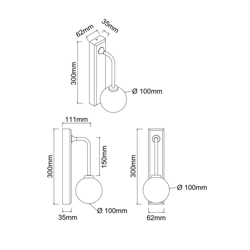 Open Design OR85600 - Aplique de parede para casa de banho ERO 1xG9/9W/230V IP44 latão