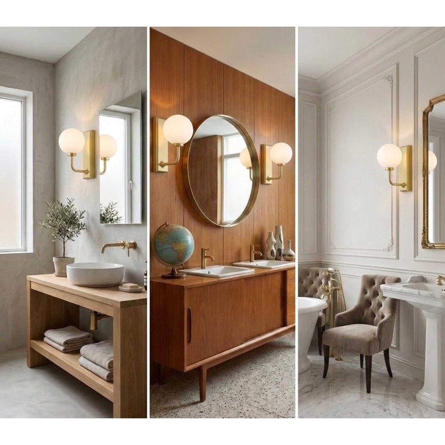 Open Design OR85600 - Aplique de parede para casa de banho ERO 1xG9/9W/230V IP44 latão