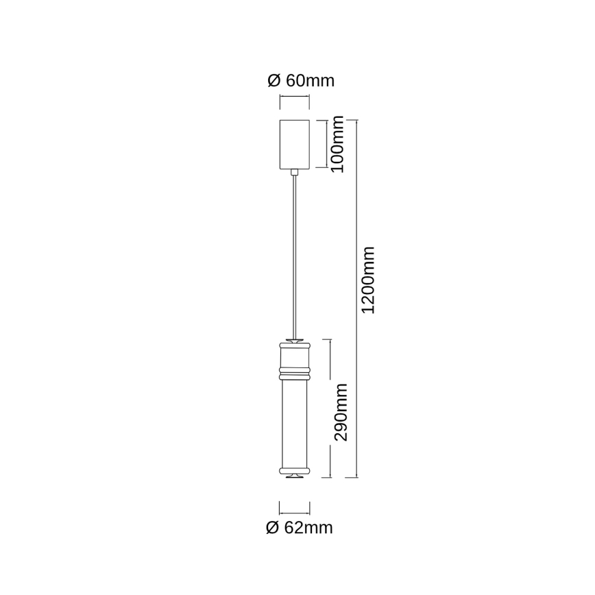 Open Design OR85730 - Pendente em cabo OMI LED/10W/230V cromado brilhante
