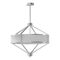 Open Design OR85822 - Lustre de haste ZUNDO 4xE27/15W/230V cromado fosco/branco