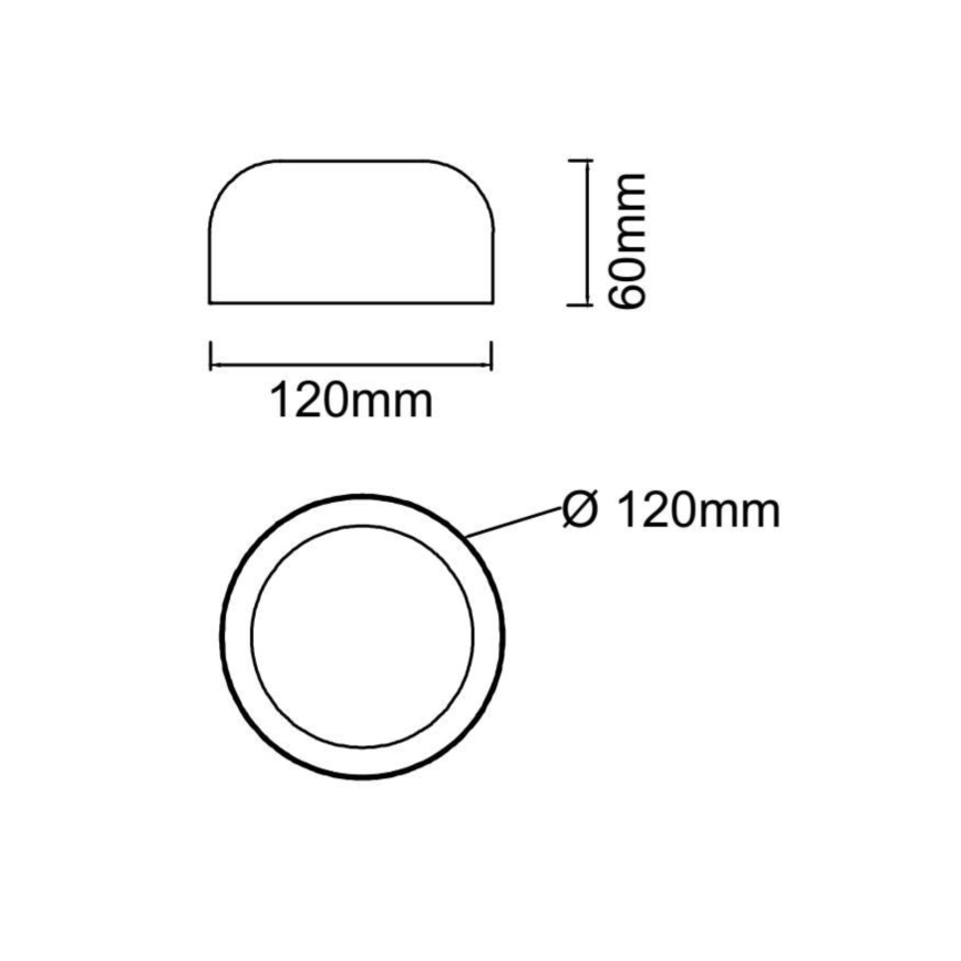 Open Design OR85891 - Candeeiro de tecto LED CEDRONE LED/8W/230V 3000/4500/6500K ø 12 cm preto