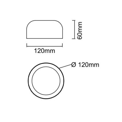 Open Design OR85907 - Candeeiro de Teto LED CEDRONE LED/8W/230V 3000/4500/6500K Ø 12 cm bege