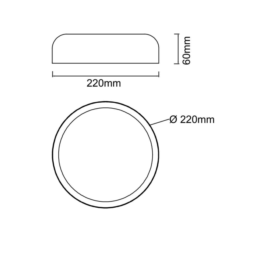 Open Design OR85938 - Candeeiro de teto LED CEDRONE LED/14W/230V 3000/4500/6500K Ø 22 cm bege