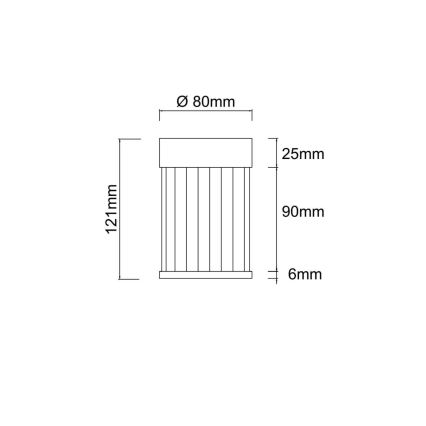 Open Design OR86102 - Luminária spot FIATTO 1xG9/8W/230V preta