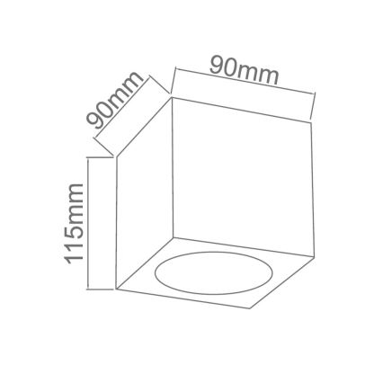 Open Design OR86188 - Luminária spot CUBO 1xG9/8W/230V transparente/ouro rosa