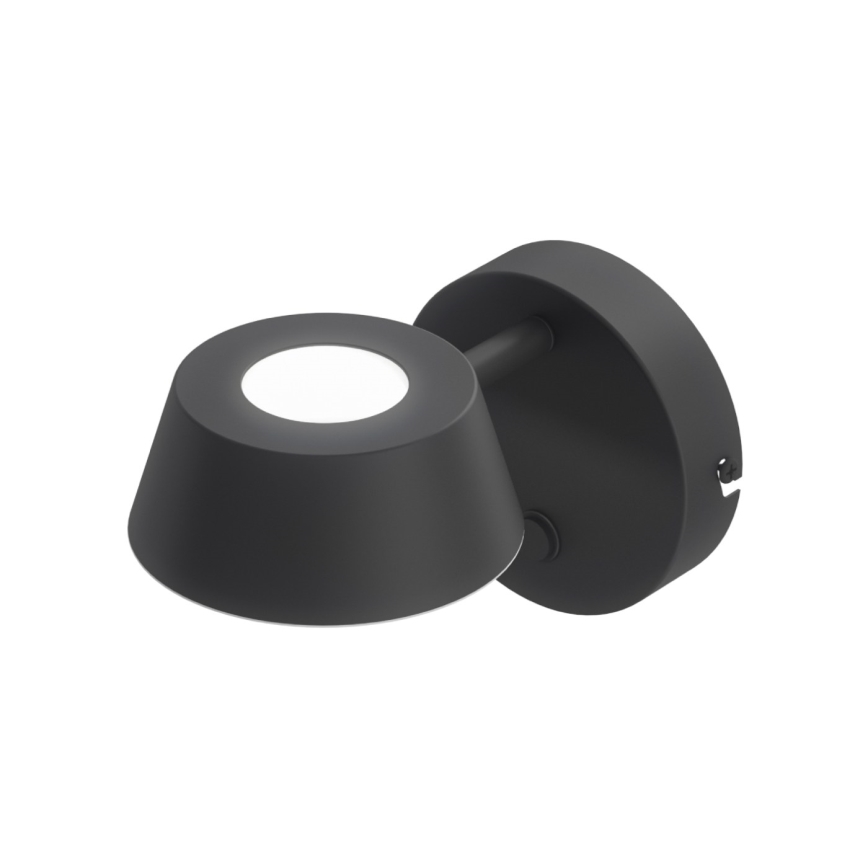 Open Design OR86522 - Aplique de parede TIMO LED, 6W, 230V, 3000/4500/6500K, preto