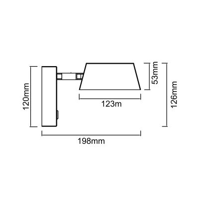 Open Design OR86546 - Candeeiro de parede TIMO LED/6W/230V 3000/4500/6500K bege