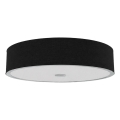 Open Design OR86577 - Candeeiro de tecto ZALINDRO 6xE27/15W/230V Ø 74,5 cm preto/cromado brilhante